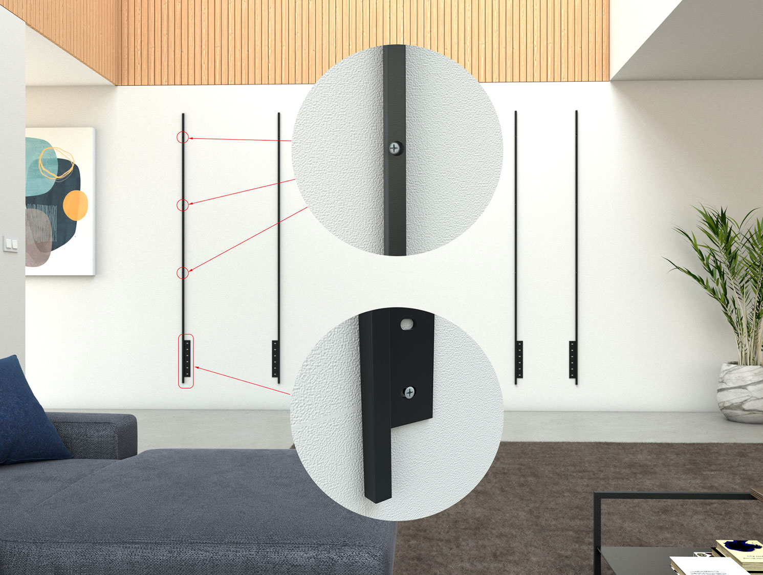 Montaža stenske konstrukcije