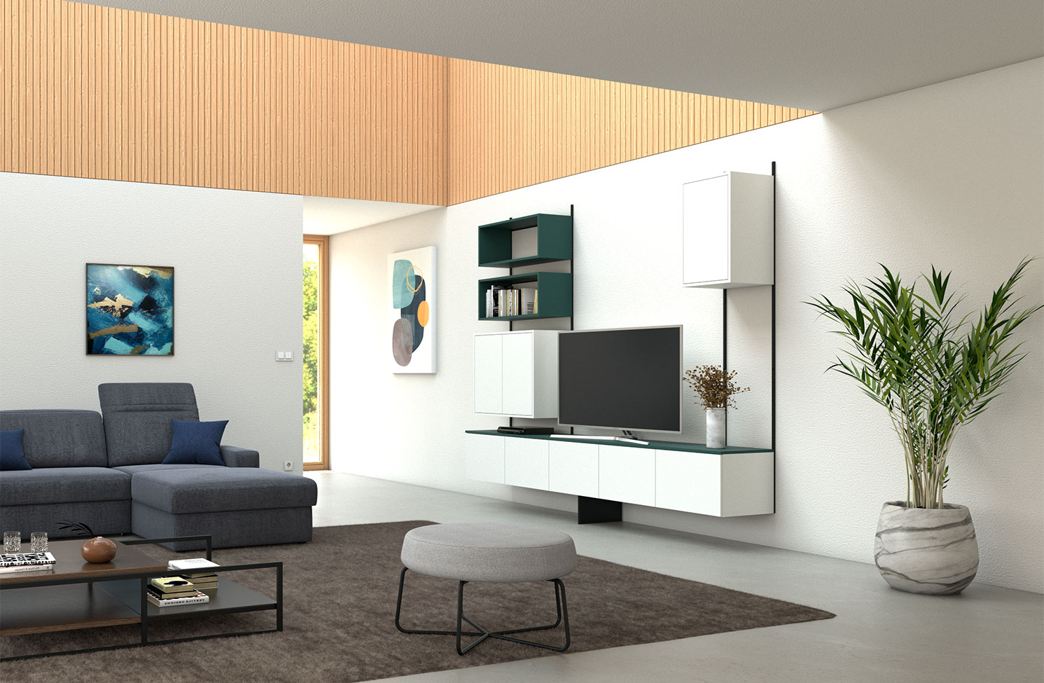 Ideja zeleno rjava - predali